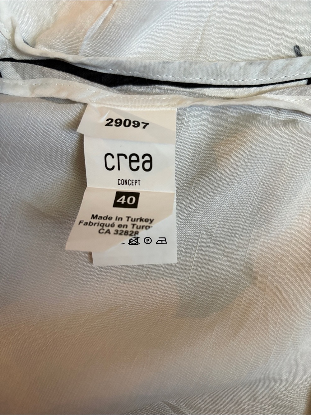 Crea Concept White & Black Abstract Print Kimono Top - Picture 13 of 15